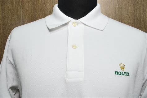 rolex t shirt white|Rolex golf shirt.